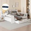 MODFU Schlafsofa Holzbett Kinderbett Jugendbett, 140*200 Produktbild-Vorschau 1