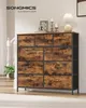 SONGMICS Kommode, Schrank, 9 Stoffschubladen, für Produktbild-Vorschau 3