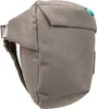 A side view of a gray sling bag. Voir les images du produit