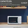 Candy Idea CMW20SMW Weiß Solo-Mikrowelle Arbeitsplatte 20 l Produktbild-Vorschau 7