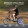 A21S E-Bike Elektro Bike 20 Zoll Fatbike, bis zu 80km Produktbild-Vorschau 7