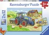 2 x 12 pièces Ravensburger Kinder Puzzle Baustelle und Voir les images du produit 7