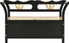 The Living Store Sitzbank Schwarz 107x45x75,5 cm Massivholz Produktbild-Vorschau 1