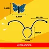 A product image showing a butterfly costume accessory with dimensions indicated. Produktbild-Vorschau