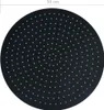 A black round shower head with many small holes, with a measurement scale at the top. Náhľad obrázku produktu