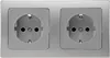 ChiliTec 23065 DELPHI Set 2 Steckdosen + 2-fach Rahmen Produktbild-Vorschau 7