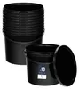 BenBow secchio con coperchio 10L x10 nero - sicuro per gli Anteprima dell’immagine prodotto 1
