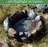 Vogelbad Garten 30cm | Vogeltränke Stein | Wassertränke für Produktbild-Vorschau 7