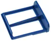 A blue plastic filter for a dryer, shown from a slightly elevated angle against a white background. Produktbild-Vorschau