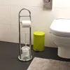 Držiak na toaletný papier a WC kefu Fabio - strieborný - Náhľad obrázku produktu 5