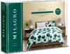 The image shows the packaging of a bedding set, with a depiction of the bedding on a bed in a bedroom setting. Podgląd zdjęcia produktu