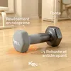 KM-Fit Ensemble d'haltères 18 kg avec support Haltères en Voir les images du produit 6
