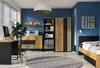 Sideboard 120cm, schwarz mit Eiche und sandfarben, Produktbild-Vorschau 8