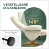 HOMCOM Relaxsessel mit Hocker, Stauraum, Fernsehsessel mit Produktbild-Vorschau 4