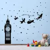 Samolepka na stenu Peter Pan, Big Ben, nápis "Never Grow Náhľad obrázku produktu 2