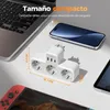 Adaptador múltiple TESSAN con USB para enchufe, con 3 tomas Vista previa de la imagen del producto 5