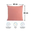 Komfortec 100% Baumwolle Kissenbezüge 2er Set 40x40 cm, Produktbild-Vorschau 2