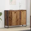vidaXL Bočná skrinka z regenerovaného dreva 96,5 x 30 x 75 Náhľad obrázku produktu 3