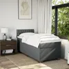 Boxspringbett mit Matratze Dunkelgrau 90x200 cm Stoff Produktbild-Vorschau 4