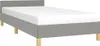 vidaXL Cadre de lit sans matelas gris clair 80x200 cm Tissu Voir les images du produit 1