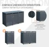 ML-Design 3-košový box na 3 koše, 240L 200x80x116,3 cm Náhled obrázku produktu 6