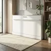 Schrankbett 90x200 cm Horizontal | Klappbett Wandbett Produktbild-Vorschau 2