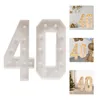40 chiffres lumineux, décoration pour fête d'anniversaire Voir les images du produit 1