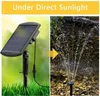 A solar panel connected to a water fountain spraying water in a pond. Produktbild-Vorschau