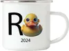 R Ente 2024 Emaille Tasse Rente Geschenk Ruhestand Produktbild-Vorschau 1
