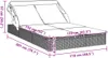 vidaXL Lehátko pre 2 osoby so strieškou hnedé 213x118x97 Náhľad obrázku produktu 8