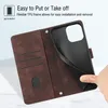 Hülle für iPhone 12 / 12 Pro Prägung Flip Leder Brieftasche Produktbild-Vorschau 7