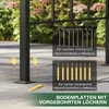 COSTWAY altana ogrodowa z bocznymi półkami i baldachimem, Podgląd zdjęcia produktu 8
