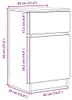 vidaXL Stolik nocny biały 39x35x65 cm materiał Podgląd zdjęcia produktu 8
