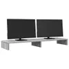 vidaXL Stojan na monitor Grey Sonoma 100x27x10 cm Materiál Náhľad obrázku produktu 3