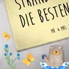 Mr. & Mrs. Panda Handtuch Sommer Strandtage - Gelb Pastell Produktbild-Vorschau 3
