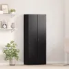 vidaXL Büroschrank Schwarz Eichen-Optik 60 x 32 x 152,5 cm Produktbild-Vorschau 2