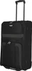 A black trolley suitcase with a telescopic handle extended. Produktbild-Vorschau