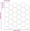 vidaXL Piastrella esagonale 50 pezzi Bianco Grigio 30 x 30 Anteprima dell’immagine prodotto 4