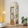 4 Böden Drehbares Bücherregal,Standregal,Bilderbuchregal Produktbild-Vorschau 4