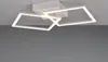 A modern, white ceiling light fixture with geometric square frames. Náhľad obrázku produktu