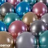 Latexballonnen, goudkleurig, chroomafwerking, 33 cm, 50 Productafbeelding-voorbeeld 6