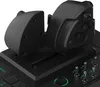 A close-up view of a black PC HOTAS flight control system, showing the throttle and joystick components. Produktbild-Vorschau
