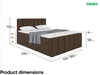 MEBLINI King Boxspringbett mit Bettkasten - Gepolstert Produktbild-Vorschau 7