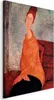 Vlies Leinwandbild - Jeanne Hebuterne in a Yellow Sweater Produktbild-Vorschau 1