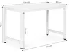 ModernHome TH-RD-5 Scrivania per PC da ufficio, 120×60 cm, Anteprima dell’immagine prodotto 10