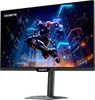 A gaming monitor displaying a dynamic image of a character in a futuristic city. Produktbild-Vorschau