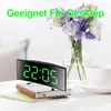 Gebogener LED Digitalwecker mit Spiegelanzeige, Produktbild-Vorschau 3