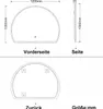 AICA LED Halbrund Badspiegel 120x100cm Anti-Beschlag Produktbild-Vorschau 7
