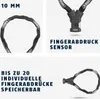 Collage of images showing a bicycle chain lock and its features. Produktbild-Vorschau