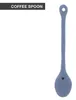 6er Set Kaffeelöffel Iris Blue matt blau L. 13,5cm mit Herz Produktbild-Vorschau 2